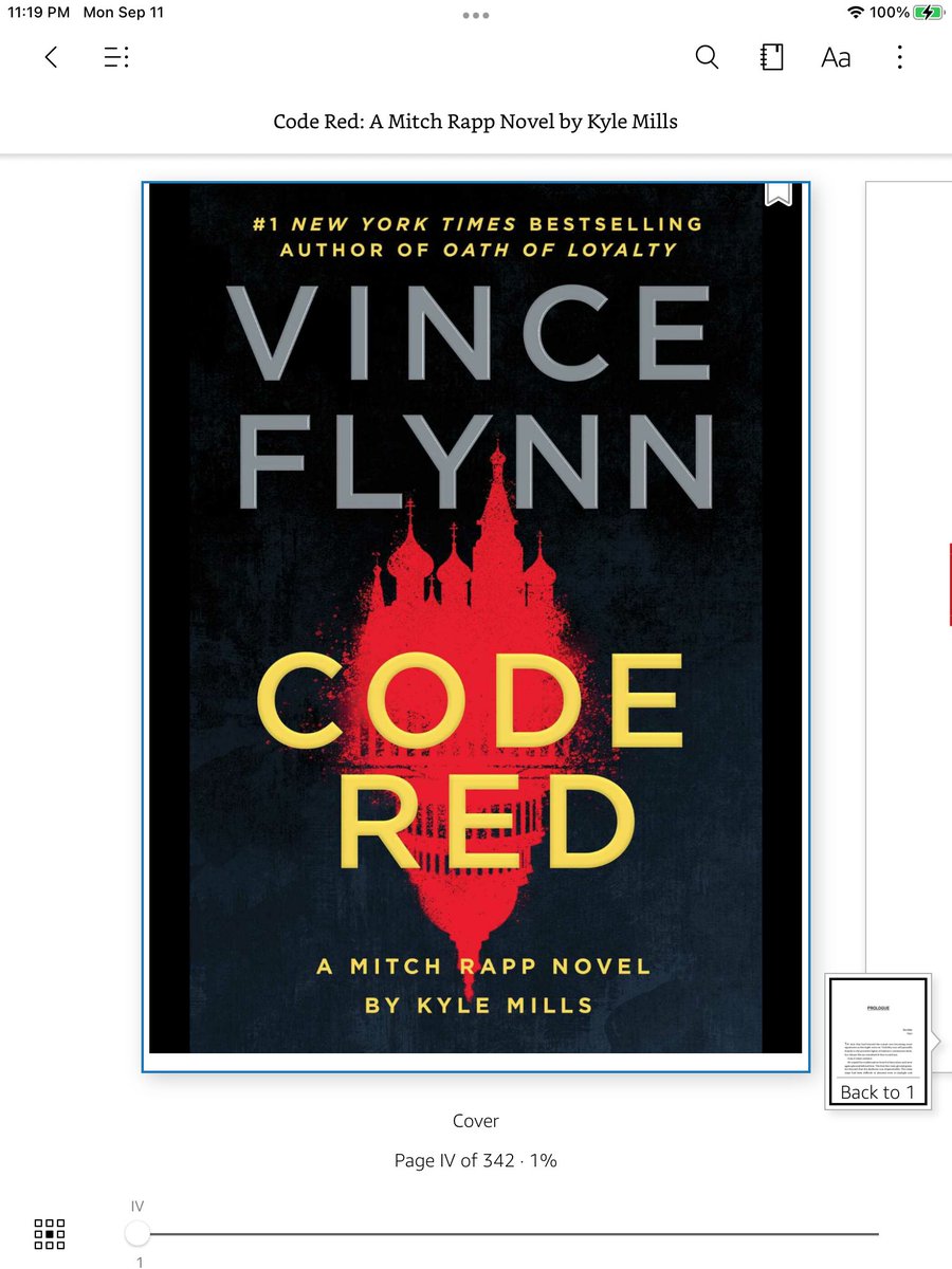 StacyReller's tweet image. I’m in Central time zone, and it’s heeeeeeerrrrrreeeeeee!!! #CodeRed @KyleMillsAuthor #VinceFlynn #MitchRapp #MitchRappIsBack