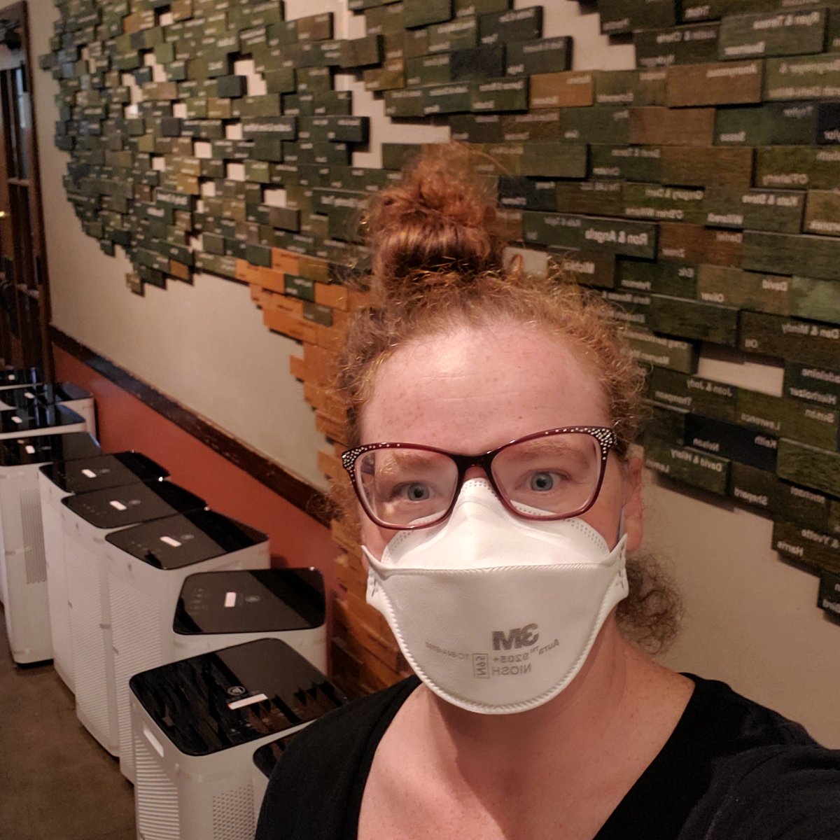 Happily installing medify air purifiers in every classroom and meeting space at my kiddos school. I am sore and I only stopped for a couple of water breaks for 8 hours, but I'm SO happy. #CovidIsIAirborne #CovidIsNotOver #CleanTheAirWeShare 
#MaskUp