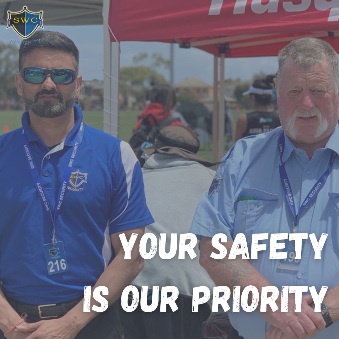 SWC Security prioritizes your security. With our expertise and dedication, we offer comprehensive protection solutions tailored to your needs.

#swcsecurity #securityguardsmelbourne #securityservices #hiresecurityguards #eventssecurity  #securityservicesmelbourne