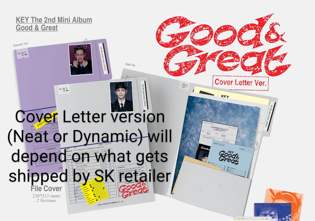 WeatherwaxVimes's tweet photo. #KEY_Good_and_Great Giveaway
💎 Prize: One unsealed Cover Letter version *
💎 Like & RT this tweet
💎 Reply with proof of Good & Great MV streaming *
💎 Free shipping worldwide *
⏰ Deadline: 23 September, 23:59 KST
* See pics for details
#SHINee_KEY_COMEBACK https://t.co/dYj50SlQmC
