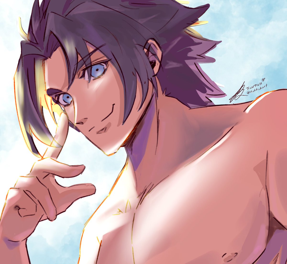 「Got Zacks beachwear! Time to celebrate w」|✨tishtish @ Overload/ Emblemcon✨のイラスト
