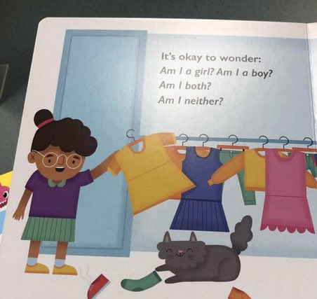 This is a book called “Being You” and the suggested age range is 2-5 years old. It teaches toddlers that there are many genders and that they can be trans.

When they say “we’re coming for your kids”, they mean it.