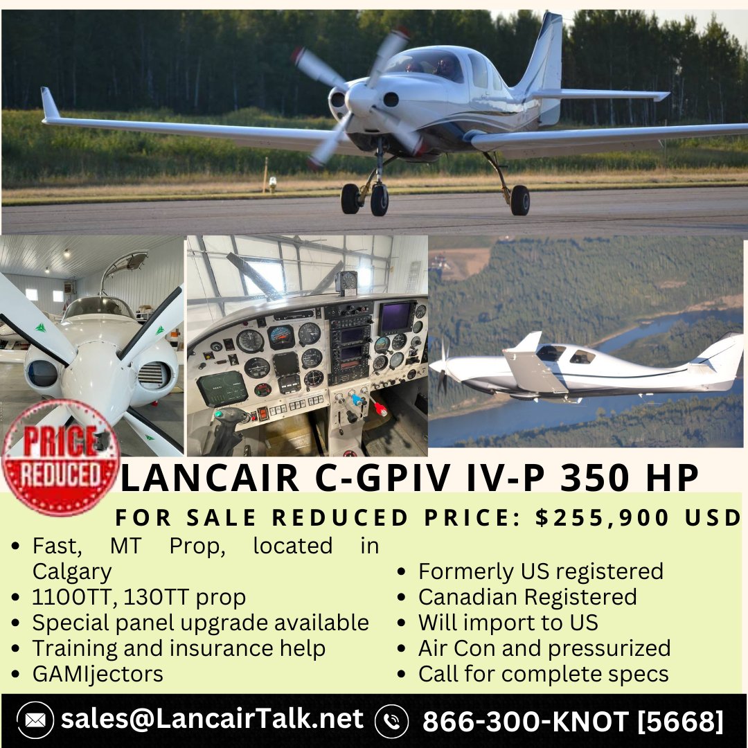 We have a great plane available. Lancair C-GPIV IV-P Comment or message me for details. #pilotlife #aviationgeek #aviationdaily #aviation #aircraft #aviation