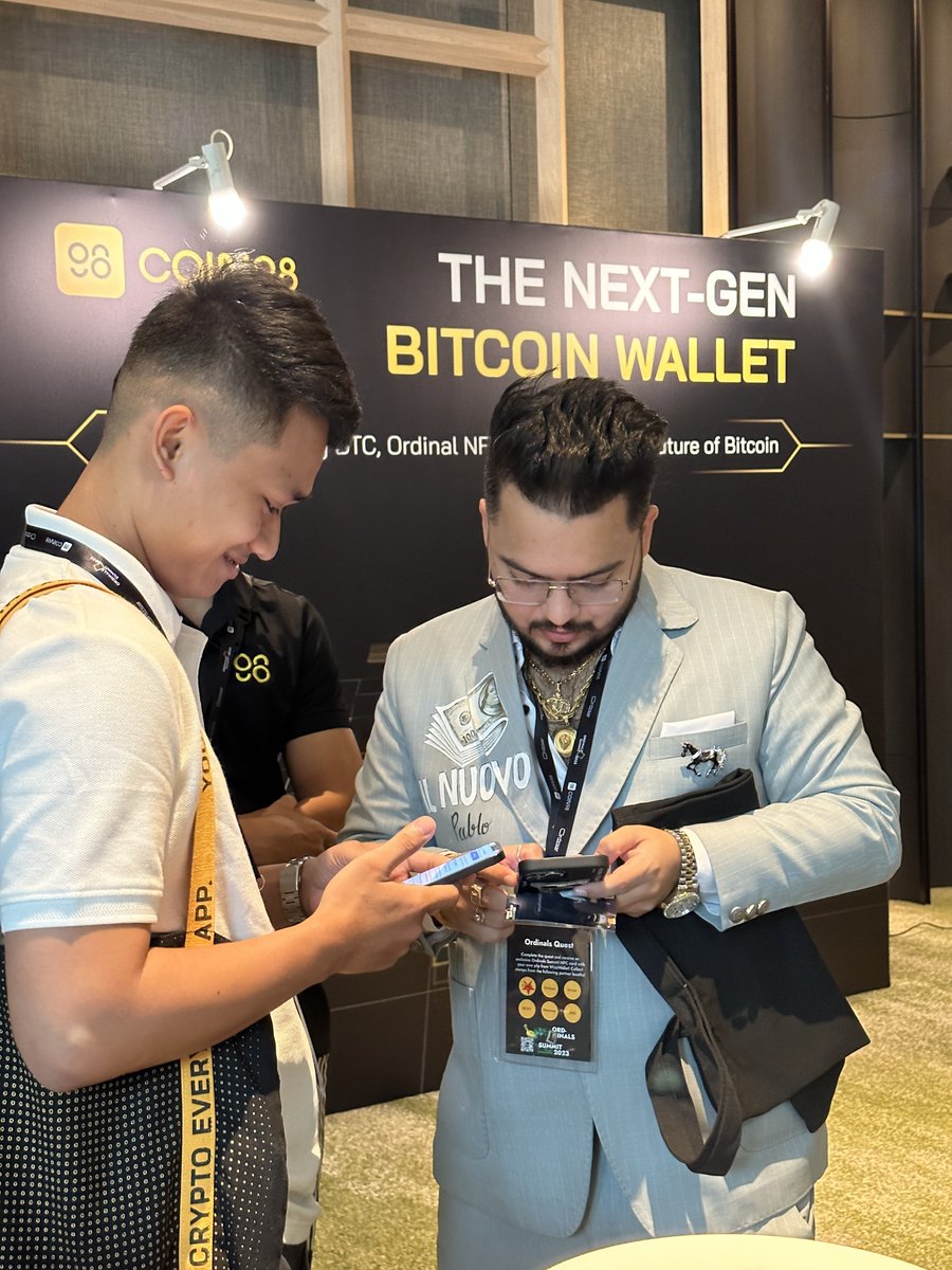 coin98_bitcoin's tweet photo. Thrilled to be at #OrdinalsSummit, where we're poised to dive deep into the world of #Bitcoin with some of the industry's brightest builders. 🔥

Let's explore the future of Bitcoin, and together, we believe we can make it accessible for everyone! ✨ https://t.co/PqLFKhJqmh