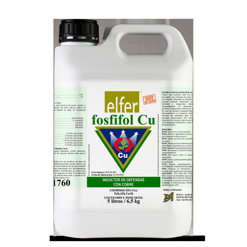 elfer® Fosfifol Cu

🧲Copper based product that increases the force of crops making the plant more resistant to biotic and abiotic stresses. Especially indicated to defend the plant against attack by fungi Oomycetes. 

Get in touch with us on WhatsApp/call +263779579803
