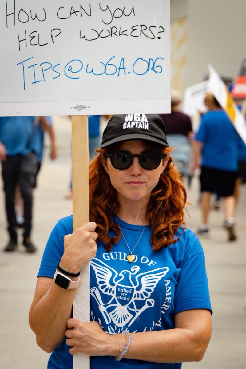 Angela Treviño (@angela3vino) on Twitter photo The amazing <a href="/msjoellegarf/">Joelle Garfinkel</a> got a standing ovation at tonight’s #WGAStrike Captain meeting. If you don’t know about her grocery grants, please click below. If you need aid, this fund is here for you… #WGAStrong ✊ The amazing <a href="/msjoellegarf/">Joelle Garfinkel</a> got a standing ovation at tonight’s #WGAStrike Captain meeting. If you don’t know about her grocery grants, please click below. If you need aid, this fund is here for you… #WGAStrong ✊