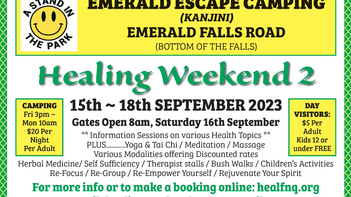 Th3Express's tweet image. A WEEKEND of healing will be taking place at the base of Emerald Creek Falls this weekend to help participants refocus, regroup and re-empower themselves. theexpressnewspaper.com.au/spend-a-weeken…