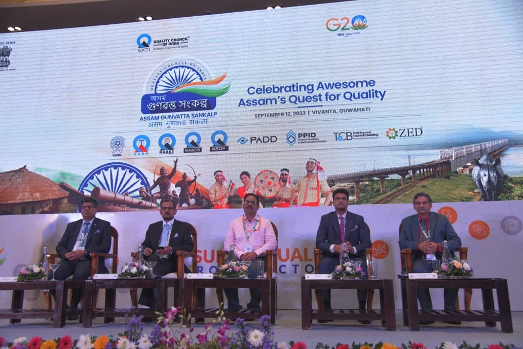 PIB in Assam (@pib_guwahati) on Twitter photo Assam Gunvatta Sankalp organised by Quality Council of India (QCI) begins at #Guwahati.
Stakeholders from the Government of Assam, public sector and industry participating in the Gunvatta Sankalp.
<a href="/DoC_GoI/">Dept of Commerce, GoI</a> <a href="/QualityCouncil/">QCI #qualitymatters</a> <a href="/RaviPSingh/">Ravi P Singh</a>
<a href="/jaxayshah/">Jaxay Shah</a> <a href="/PIB_India/">PIB India</a> <a href="/MIB_India/">Ministry of Information and Broadcasting</a> Assam Gunvatta Sankalp organised by Quality Council of India (QCI) begins at #Guwahati.
Stakeholders from the Government of Assam, public sector and industry participating in the Gunvatta Sankalp.
<a href="/DoC_GoI/">Dept of Commerce, GoI</a> <a href="/QualityCouncil/">QCI #qualitymatters</a> <a href="/RaviPSingh/">Ravi P Singh</a>
<a href="/jaxayshah/">Jaxay Shah</a> <a href="/PIB_India/">PIB India</a> <a href="/MIB_India/">Ministry of Information and Broadcasting</a>