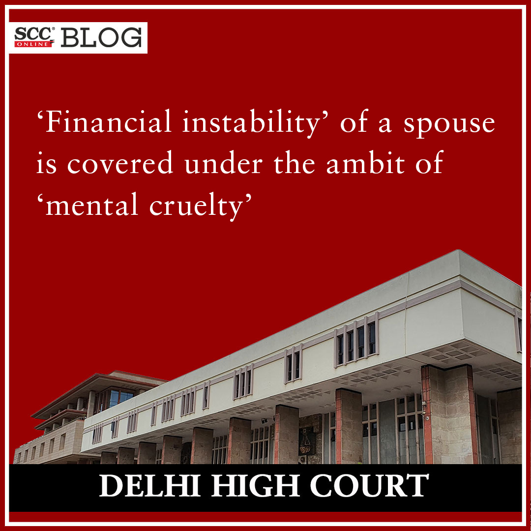 scconline_'s tweet photo. 'Financial instability' of a spouse is covered under the ambit of 'mental cruelty': Delhi High Court
https://t.co/LDfxCYKEro
#delhihighcourt #Desertion #divorce #financialinstability #mentalcruelty #divorcegrounds #HinduMarriageAct #scconline #scconlineblog https://t.co/JP2akXL3oW