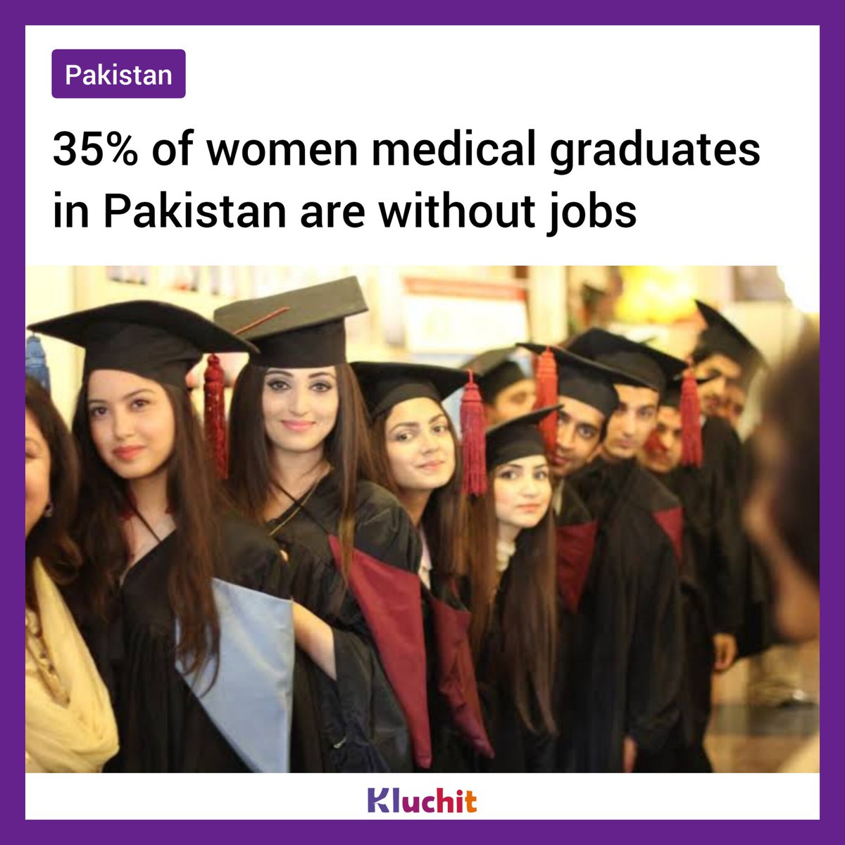 KluchitMag's tweet photo. Startling statistics have revealed that approximately 35% of women medical doctors in Pakistan are without jobs

Read More: https://t.co/5plxnTHHBM

#Pakistanidoctors #doctors #youth #womenofpakistan #education #kluchitnews https://t.co/curLaKZgEp