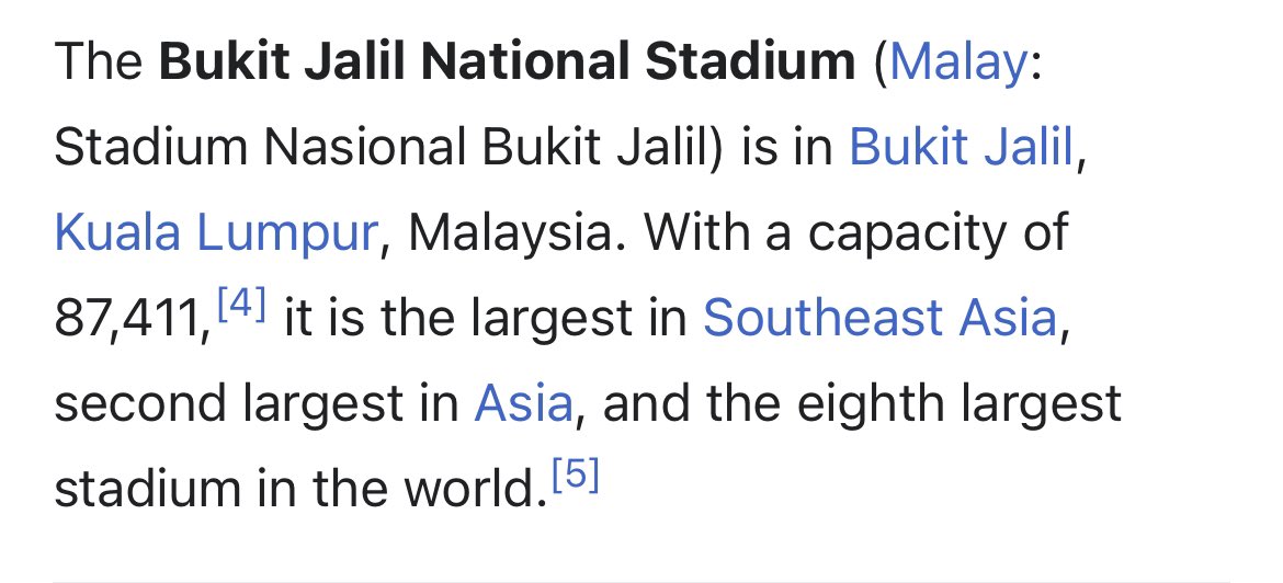 people really look down towards the biggest stadium among SEA countries and second largest in Asia. Speechless 🤐