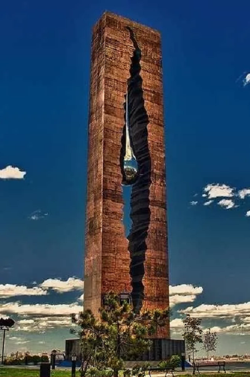 How many Americans know the Russian people donated this beautiful 'Tear Drop' monument to the American people to commemorate the 5th Anniversary of 9/11?