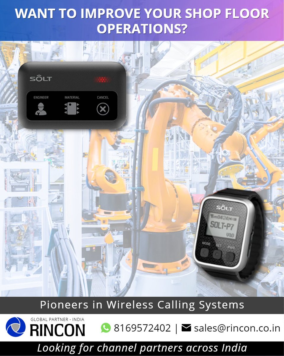 Want to improve your shop floor operations? Look no further than wireless calling systems with wearables! These tools allow employees to work seamlessly and efficiently, resulting in higher output & customer satisfaction. #manufacturing #employeeempowerment #customersatisfaction