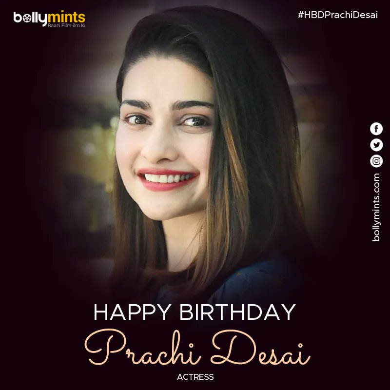 BollyMints's tweet photo. Wishing A Very Happy Birthday To Actress #PrachiDesai !
#HBDPrachiDesai #HappyBirthdayPrachiDesai https://t.co/S7H2IGxMpM