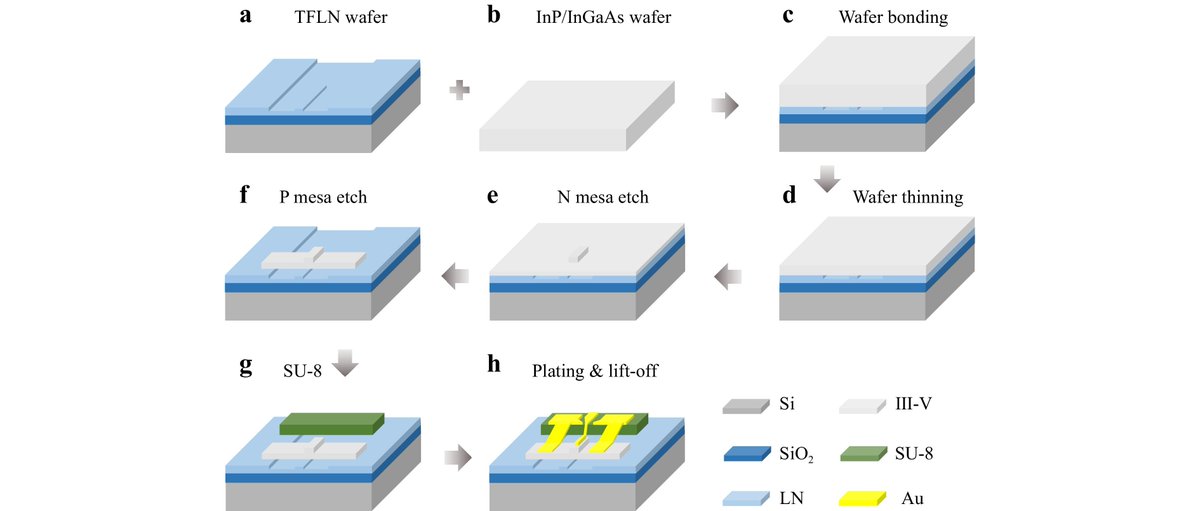 #LAM_Highlight: [Article] Ultra-wideband Waveguide-coupled Photodiodes Heterogeneously Integrated on a Thin-film Lithium Niobate Platform. @swjtu1896 @USTCGlobal 
Keywords: #Photodiodes #Thin_film_Lithium_Niobate #Integrated_Photonics #Ultra_wideband_electro_optic_modulators