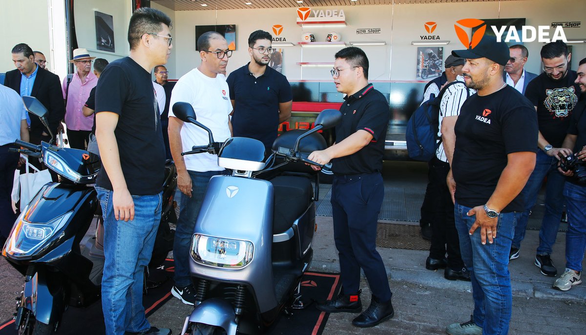 YadeaGlobal's tweet photo. Yadea Moroccan brand launch conference was held in Casablanca on September 8 and the booth was unveiled at Morocco Mall.
Yadea sincerely invites everyone to witness its new chapter in North Africa.🌍
#Yadea #ElectrifyYourLife #Morocco #escooter #green_future #ebike #NorthAfrica https://t.co/f7saLtUef4