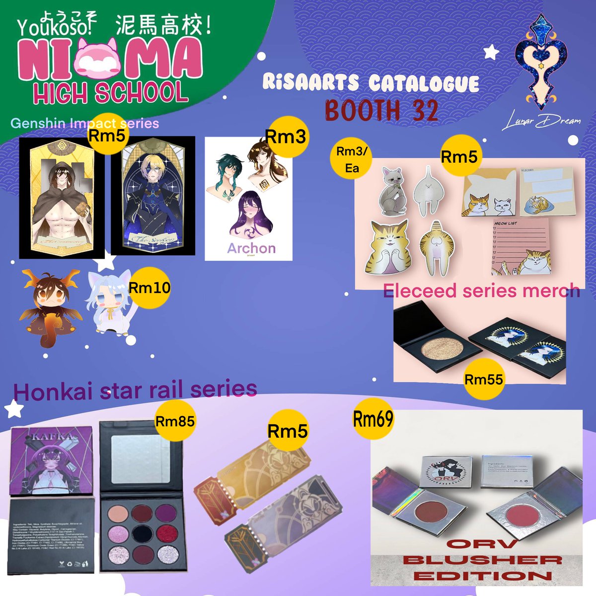 catalogue for S40 #s40 #season4otaku #booth #catalogue #animeevent #animebooth #merch