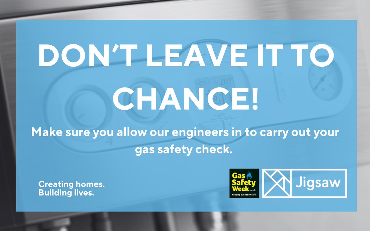 Make sure your gas appliances are checked annually by allowing our engineers in to carry out your gas safety check. 

Unchecked gas appliances may increase the risk of CO poisoning, gas leaks, fires and explosions. 

Don't leave it to chance.

#GSW23 #GasSafetyWeek