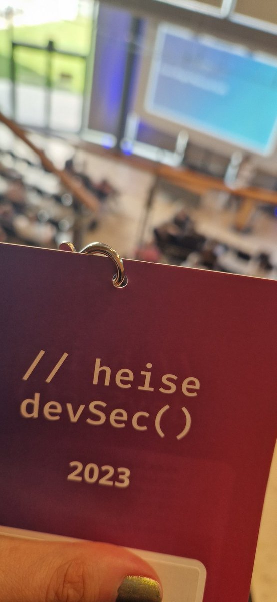 Auf 2 spannende Tage.
#devSec23