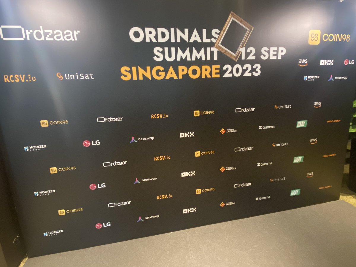0xSpiritZero's tweet photo. First stop at #OrdinalsSummit~
Pleasure to finally meet @johnennis irl, with @NeoSwap_ai  as one of my portfolio companies🎉

&amp; thanks for the shout out at the end of the pitch✨😆

If you're an NFT holder, you should learn about #Neoswap 

CM below &amp; ask questions! https://t.co/3I9s7TR31d