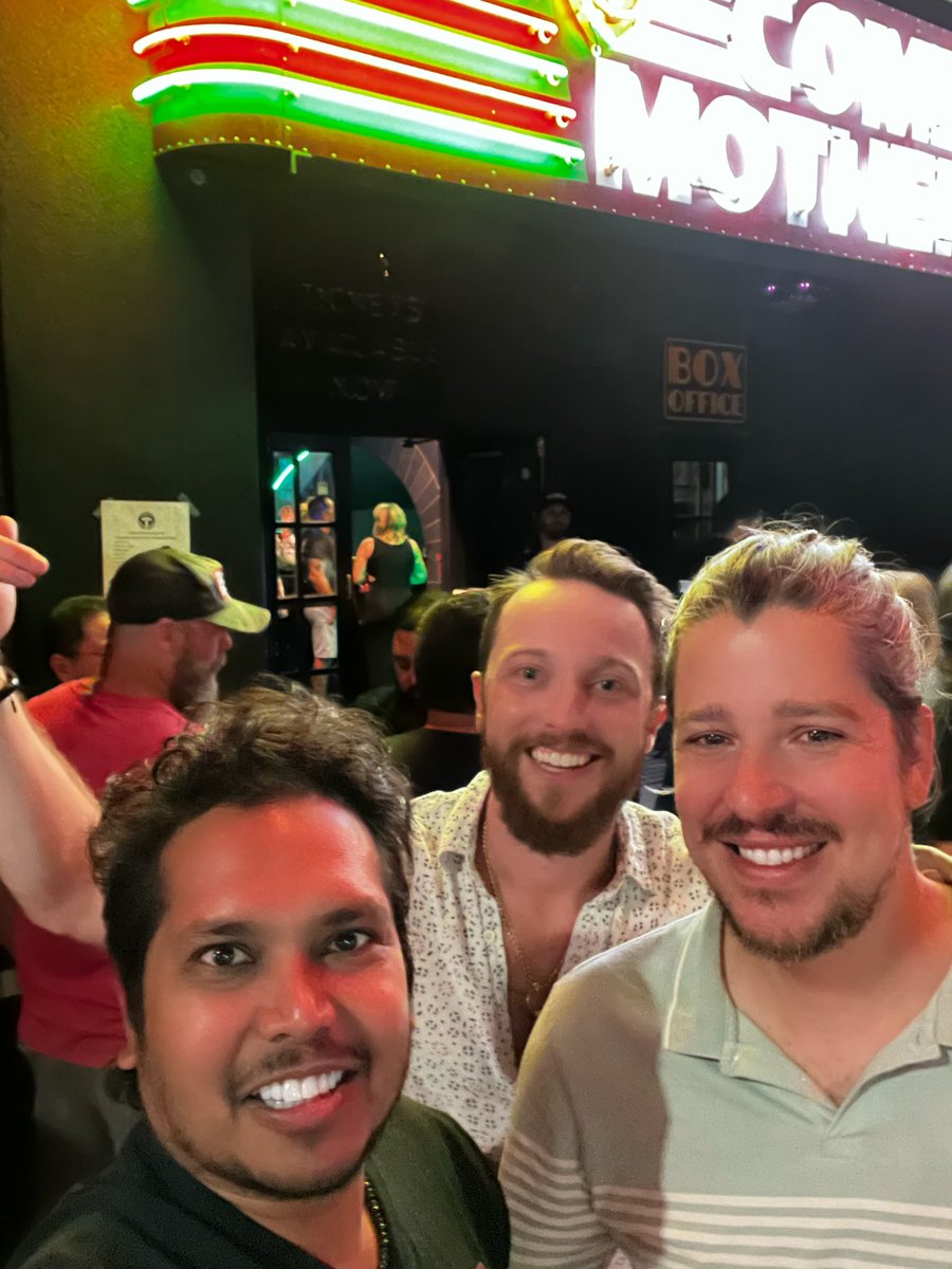 realmtbman's tweet photo. Mothership @joerogan’s  club in Austin was quite lit. Heard some comics from Comedy Central and local talent. First time I laughed out loud without my boy. Good times! https://t.co/NaIqhAe6RF