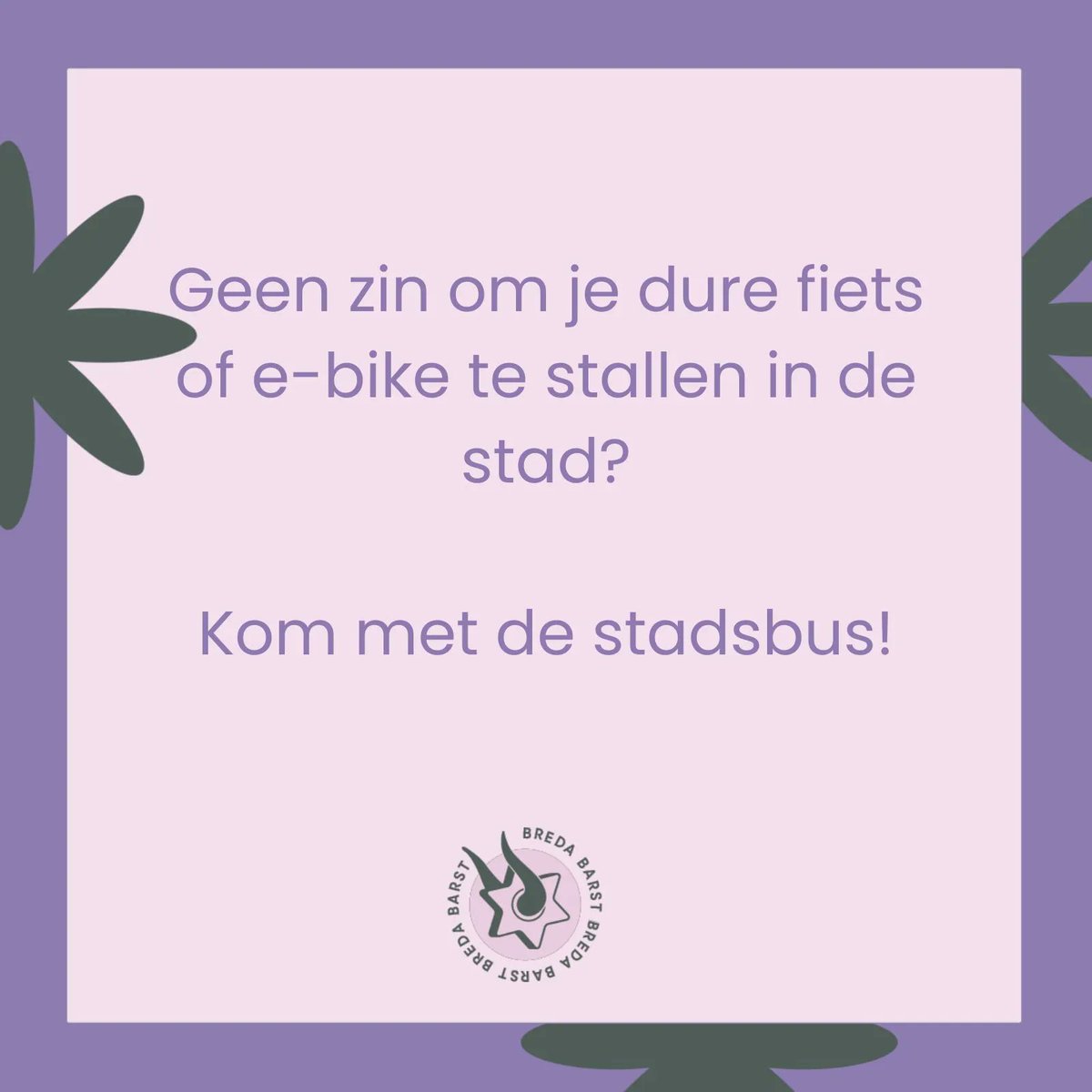 Op 16 september rijdt de stadsbus precies 100 jaar door Breda. Dat vieren ze met een dagkaartje voor 10ct. Zo reis je bijna gratis met de de stadsbus naar Breda Barst én staat je fiets veilig thuis 
bit.ly/3P9BP0N 
#arriva_nl #bredabarst #gratis #breda #festival