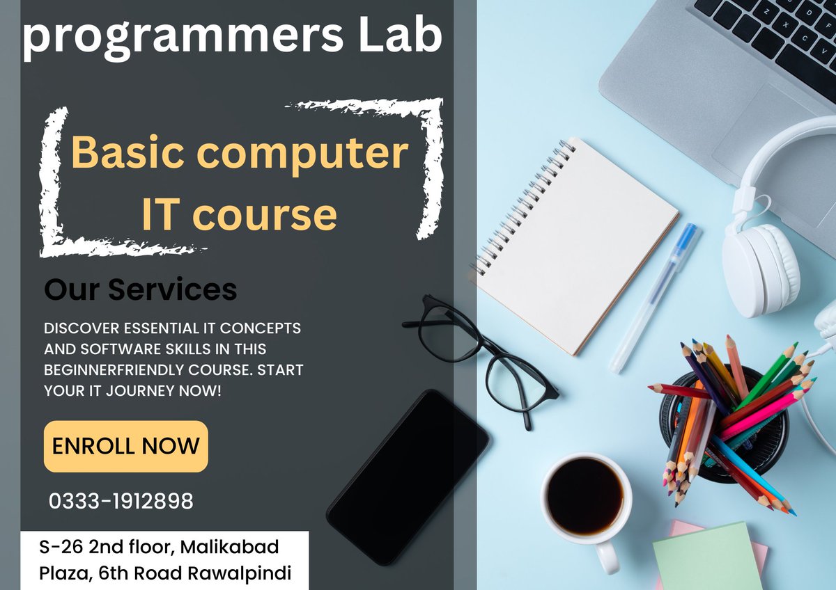 progra39834's tweet image. Basic Computer Course in Rawalpindi Islamabad
#basicITcourse #basiccomputerprogrammingcourse