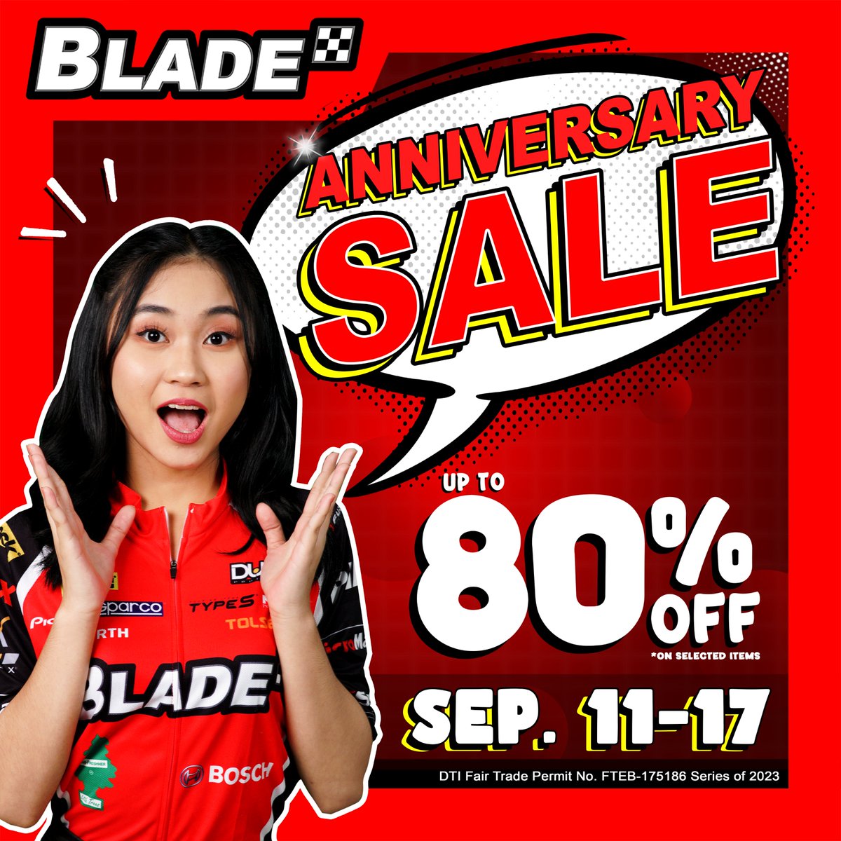 MarketMarketBGC's tweet image. Time flies fast! Blade Auto Center is celebrating their 19th Anniversary 🥳

Celebrate with amazing discounts up to 80% OFF on your favorite brands 💥 Promo runs from September 11-17, 2023 💯 Visit them at the 3/F! 

#BladePH #itsBladeitsBetter #FunInTheFinds #iLoveMarketMarket