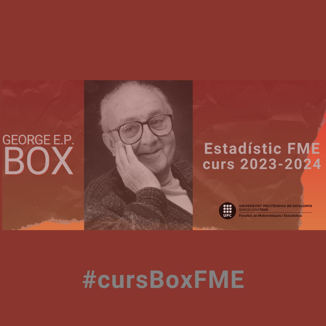 FME_UPC's tweet photo. Benvingudes i benvinguts al curs FME 2023-2024! Comencem forts💪amb la conferència de Geoff Vining “First Rate Scientist or Second Rate Mathematician?” amb motiu #CursBoxFME.
📅14/09/2023 13 h. https://t.co/669GXcav1O. https://t.co/RHMgX35ETg