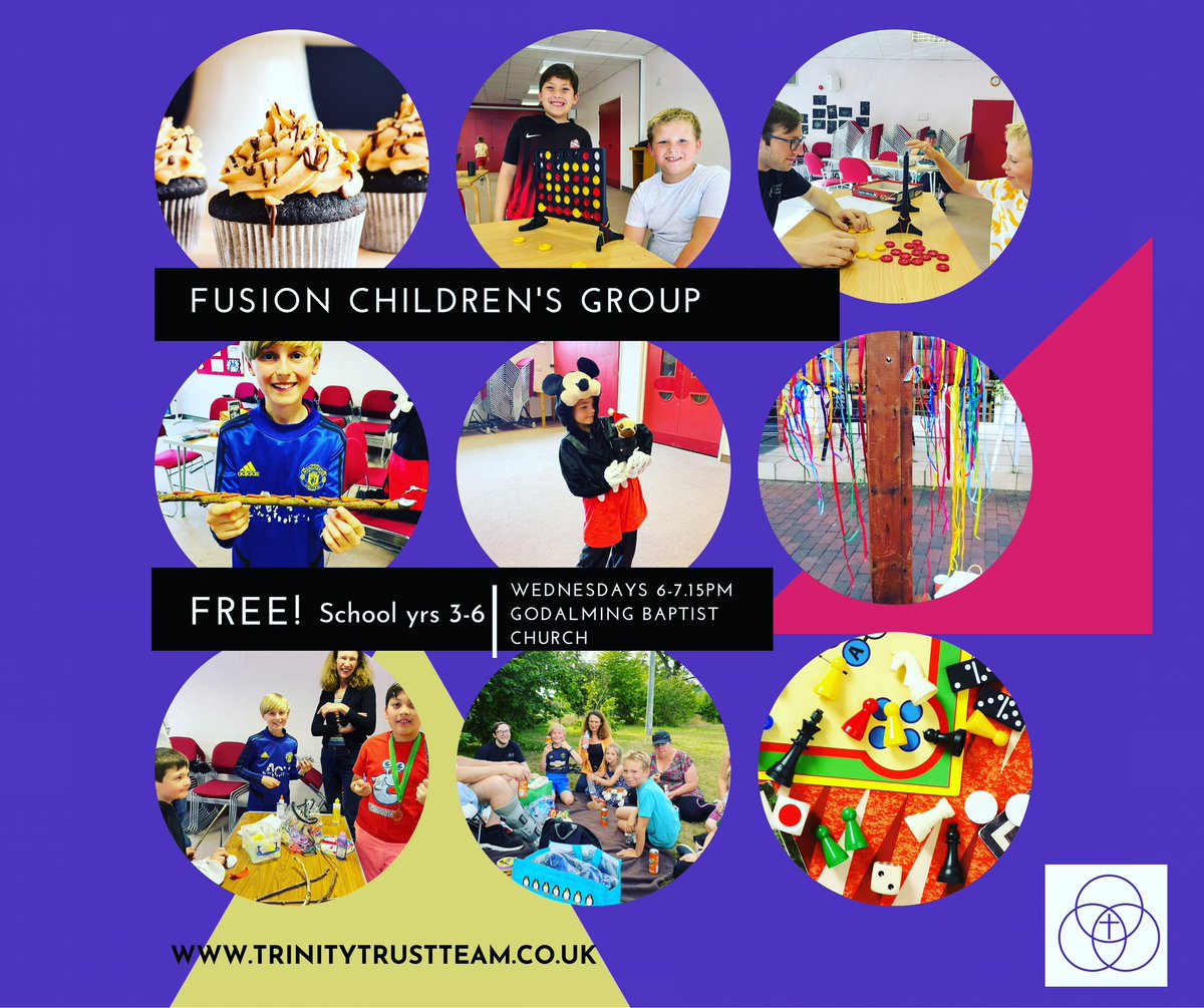 Fusion starts back this week! If you have a child in School Years 3-6 who would like to come please get in touch 😊