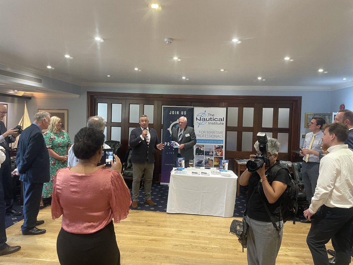 neptune_p2p's tweet photo. A big thank you to @NauticalInst and @propellerists for inviting us to your event last night as well as the launch of the new book on #maritimesecurity #LISW23 @LISWOfficial https://t.co/8ummF87lZ7