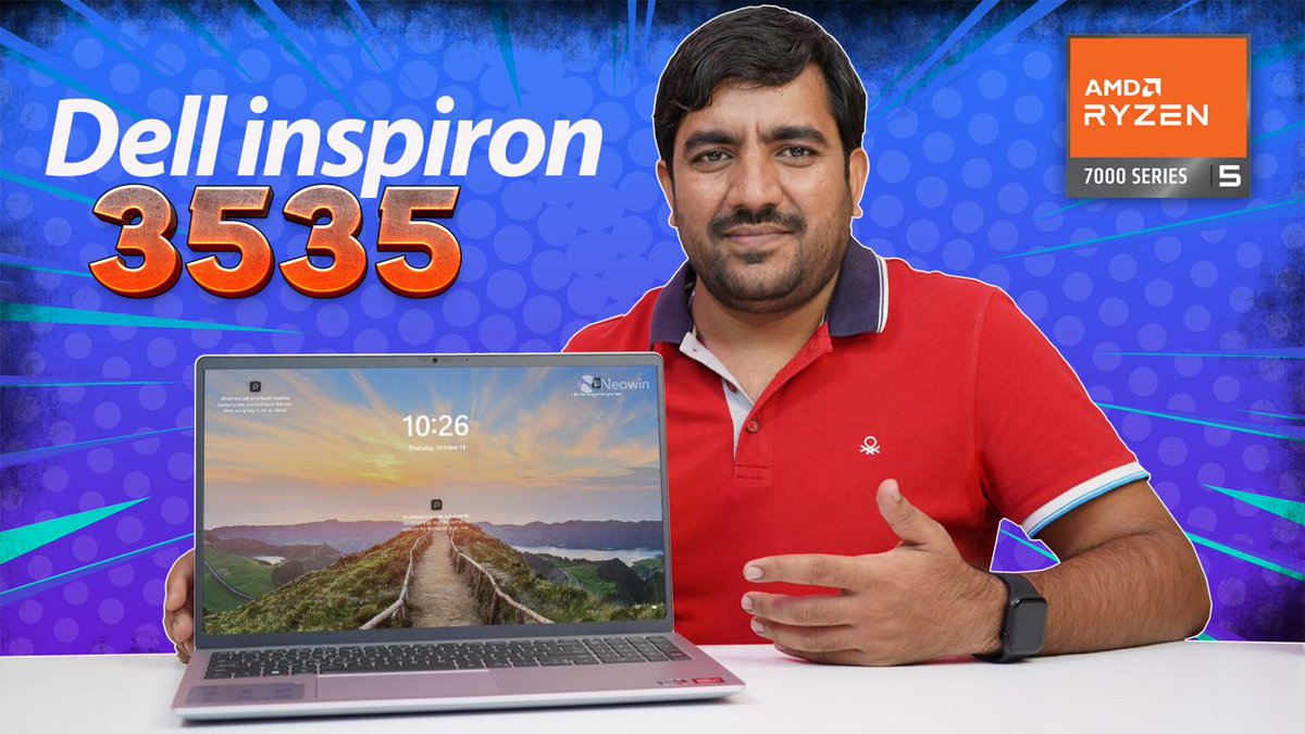 Shiv_Tech_Smart's tweet photo. Good Morning Everyone 🙋🏻‍♂️
One more Most requested video is Live On Our Channel.
New LAunched Dell Inspiron 3535💻 with Ryzen 5 7520U Processor🔥
One Of The Best Laptop Under Rs 50,000 For Students &amp; Office USE
Watch Now ▶️ : https://t.co/hR6JjIuWF2 https://t.co/bXwd2s1MkU