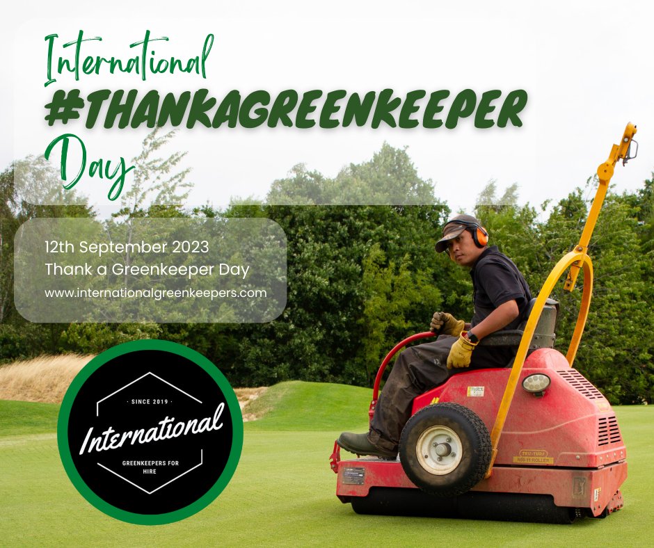 #ThankAGreenkeeper day - 12th September 2023

@MtnView_Seeds 
@DennisMowers @SISISMachinery 

@BIGGALtd @TurfBusiness @thegma_