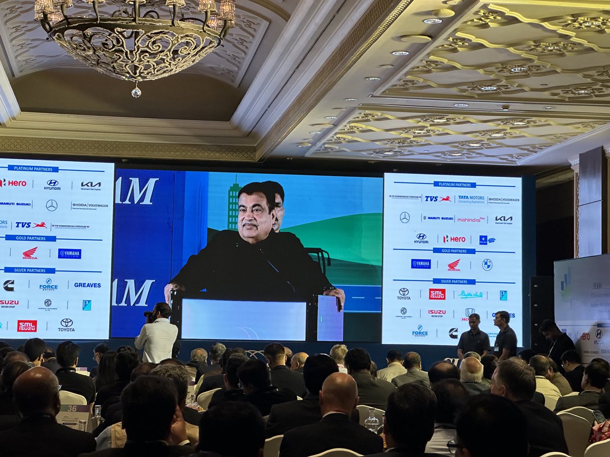 Nitin Gadkari addressing SIAM convention today says he would like an additional 10% GST on diesel vehicles as a pollution tax!
