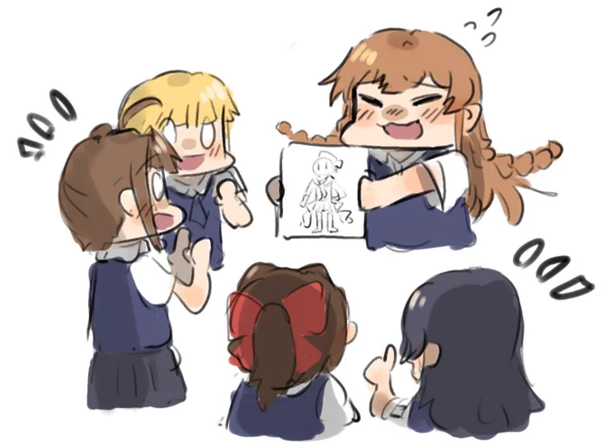 #みんなでデフォルメ絵をあげて幸せな気分になろう こっそりドラマの好きなシーンを載せる 