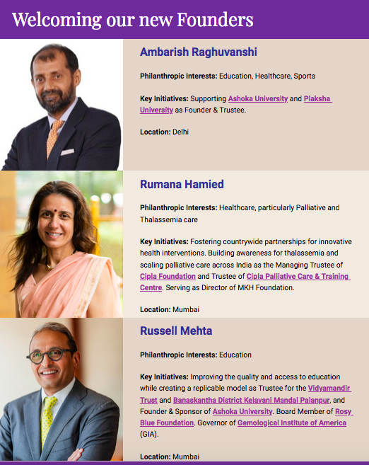 We're  thrilled to welcome 3 new founders Ambarish Raghuvanshi, Rumana Hamied, and Russell Mehta who are making waves in the world of philanthropy.  Their stories are nothing short of inspiring. Check out their work, and more, in this month's newsletter: us14.campaign-archive.com/?u=89712111d50…