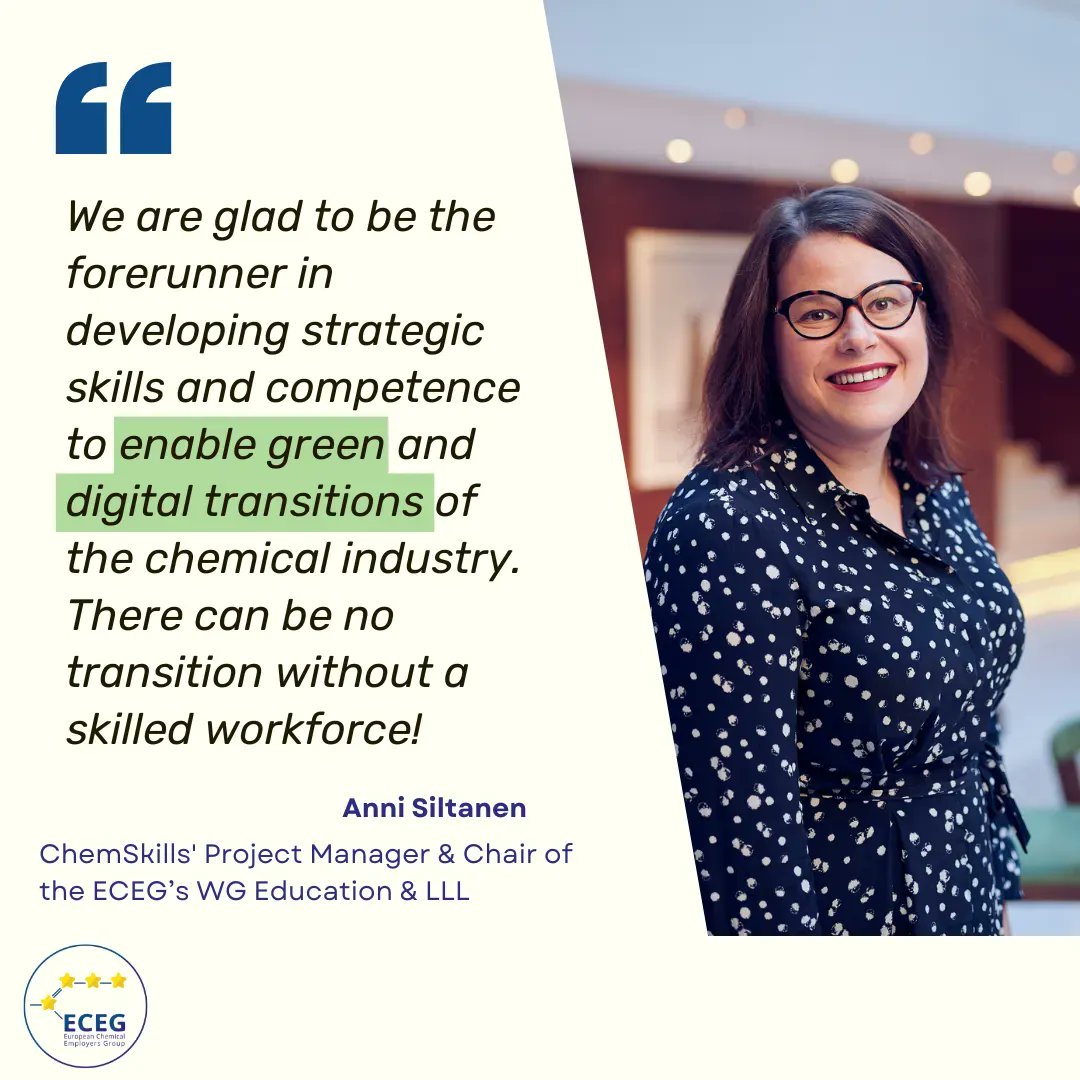 ECEG_Brussels's tweet photo. ⏰ Just 1️⃣ day left until the #ChemSkills project kick-off meeting!

Read what @AnniSiltanen, ChemSkills' Project Manager, has to say about the project 👇

Let's get ready to launch this amazing initiative! 🥳 https://t.co/S0q7127ehj