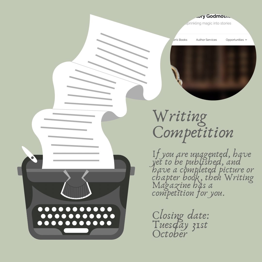 Michverilion's tweet photo. Writing Magazine’s childrens book prize aims to help emerging writers get a foot on the ladder. 

Check out @WritingMagazine for more details.

#writingforchildren #kidlit #writingcompetitions #writerslife #writingcommunity https://t.co/AQaMOa6ucT
