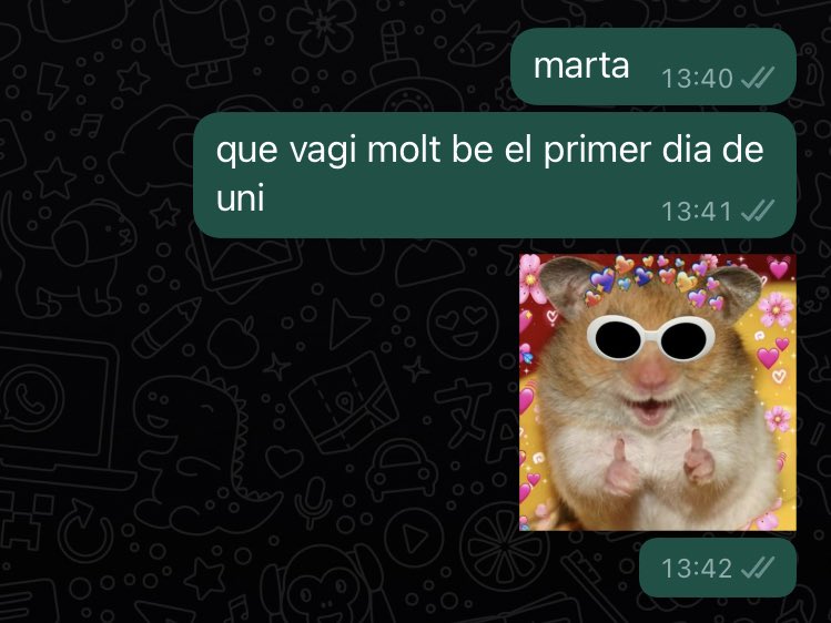 aranperera's tweet photo. que ma germana petita ja va a la uni???? nono esq no m’entra al cap passo https://t.co/eZmgOmMfSz