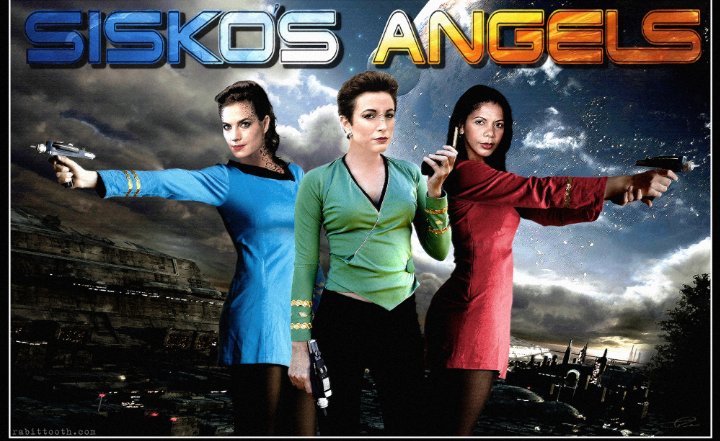 Here's another 'what if,' Sisko's Angels.

#StarTrek DS9
#JadziaDax
#KiraNerys
#KasidyYates

#TheOrville 
#DrClaireFinn