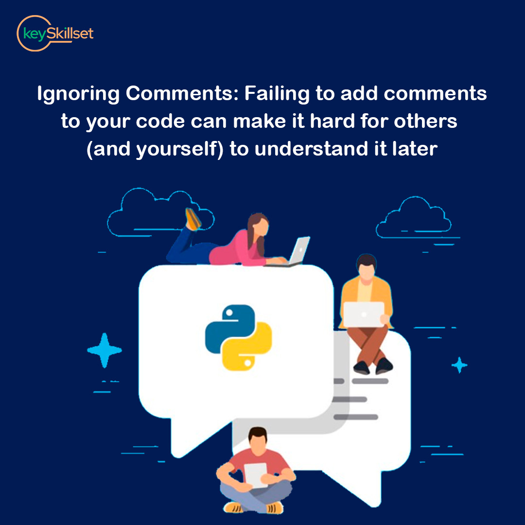 keyskillset's tweet image. Neglecting to include comments in your code can quickly turn into a confusing and frustrating ordeal.
Check out why to avoid this mistake at the blog: linkedin.com/pulse/ignoring…
#ProgrammingComments #PythonDevelopment #CodingInsights #Code #ProgrammingTips #Pythonblog #keySkillset
