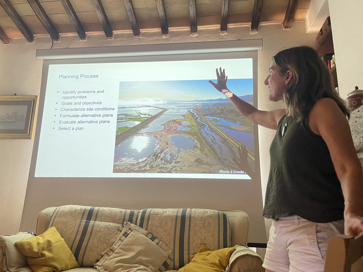 Michelle Orr PE, guides a conversation on planning approaches for #bluecarbon #tidalwetland projects in settings with complex #infrastructure constraints.