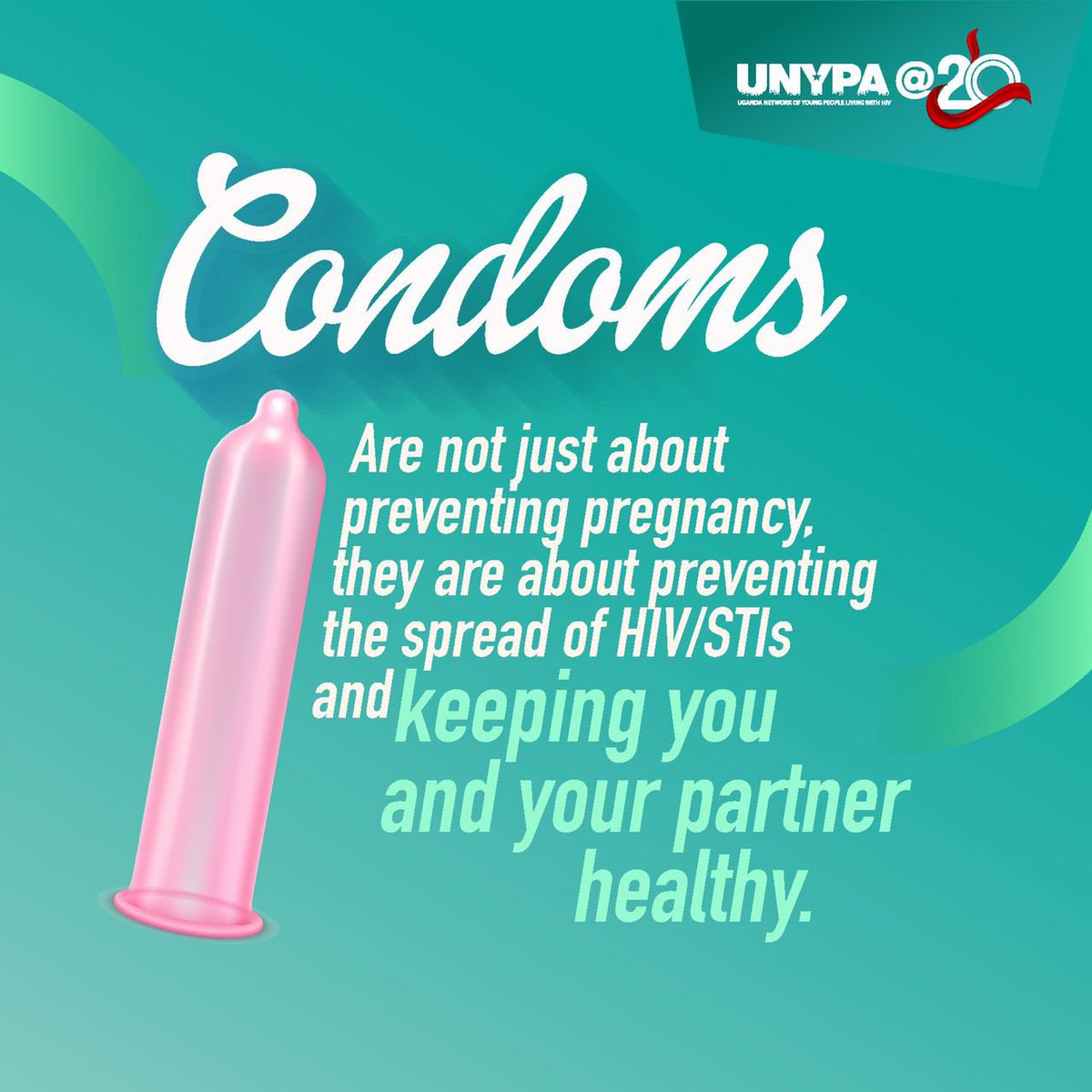 Always #UseACondom when having sex to prevent contracting Sexually transmitted Infections. Practice safe sex and live a healthy life 

#UnypaAt20