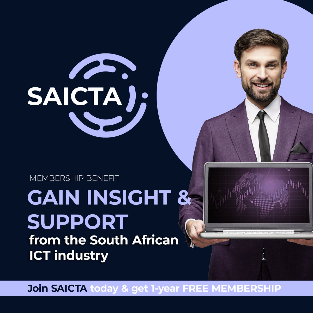 SAICTA_org's tweet photo. Get 1-year FREE membership*  Become a SAICTA member today and enjoy more great benefits https://t.co/5c5qoZ9pAW #SAICTA #TheFutureStartsNow #ICTIndustry #ICT #ITIndustry #SouthAfrica #IT #technology #business #futuretechnology #FreeMembership https://t.co/7mXC4Obd6d