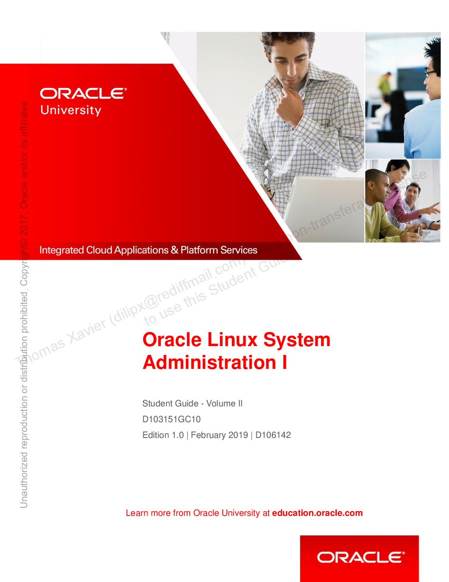 StudyResoures's tweet image. Oracle Linux System Administration I -Student Guide Volume II
#linuxsystem #administration #studentguide #fliwy
fliwy.com/item/355446/or…
