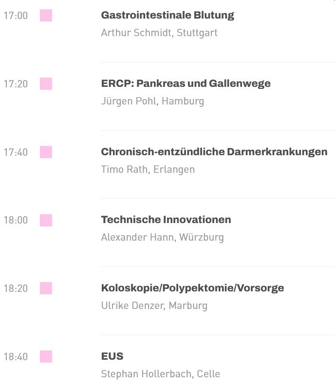 Alexander Hann (@alexsworking) on Twitter photo Heute 17 Uhr #DGVS #Viszeralmedizin Stream 2 einschalten für Power Lessons Endoskopie. Vorsitz: <a href="/thomas_rosch/">Thomas Rösch</a>
Vortragende: Arthur Schmidt, Jürgen Pohl, <a href="/Rath2Timo/">Timo Rath</a>, <a href="/UDenzer/">Ulrike Denzer</a> und Stephan Hollerbach
#Viszeralmedizin2023 <a href="/DGVSJuGa/">Arbeitsgemeinschaft Junge Gastroenterologie (JuGa)</a> Heute 17 Uhr #DGVS #Viszeralmedizin Stream 2 einschalten für Power Lessons Endoskopie. Vorsitz: <a href="/thomas_rosch/">Thomas Rösch</a>
Vortragende: Arthur Schmidt, Jürgen Pohl, <a href="/Rath2Timo/">Timo Rath</a>, <a href="/UDenzer/">Ulrike Denzer</a> und Stephan Hollerbach
#Viszeralmedizin2023 <a href="/DGVSJuGa/">Arbeitsgemeinschaft Junge Gastroenterologie (JuGa)</a>