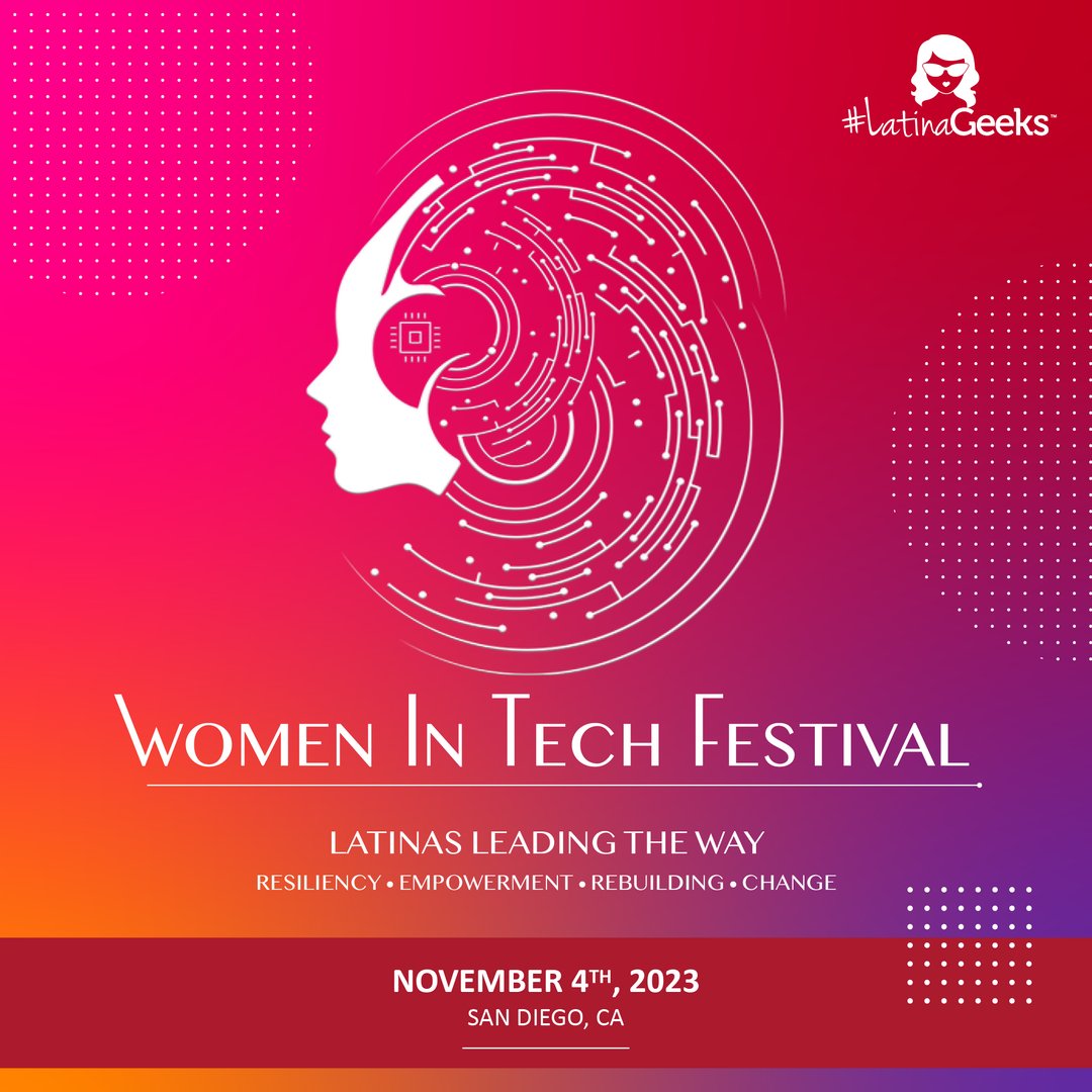 Join us at the 'Women in Tech Festival: Latinas Leading the Way' on November 4th! Let's amplify the voices of Latina technologists and shape the future of tech together! 🙌 Secure your spot now: bit.ly/486zEnh