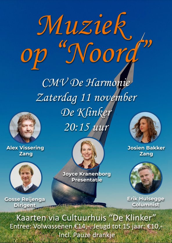fanfarews's tweet photo. Muziek uit- en over Grunn'n. Gevarieerd programma met medewerking van Joyce Kranenborg, Alex Vissering, Josine Bakker en Erik Hulsegge. #Theater de Klinker in #Winschoten https://t.co/8BmgncCzYp