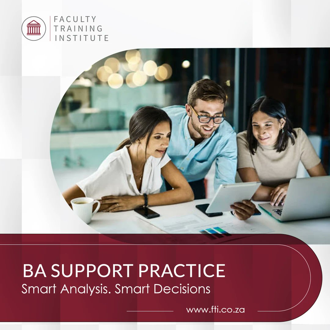 facultytraining's tweet photo. FTI's #accredited #BAFP #qualification is an entry into #BusinessAnalysis support environments such as #SystemDevelopment, Business Intelligence, and #TestAnalysis. FIND OUT MORE https://t.co/EWgABSxPqX https://t.co/bGxHnmzBF5