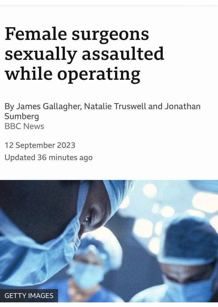 amynicholson's tweet photo. Why is it so hard for news outlets to avoid the passive voice when talking about sexual assault? All of these headlines could read: “Senior male surgeons sexually assault almost one in three female colleagues.” https://t.co/YB4DqcMWpD